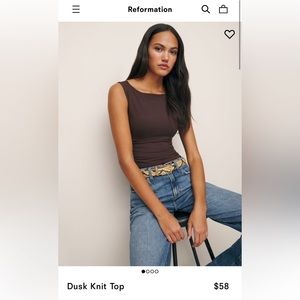 Reformation Dusk Top size S